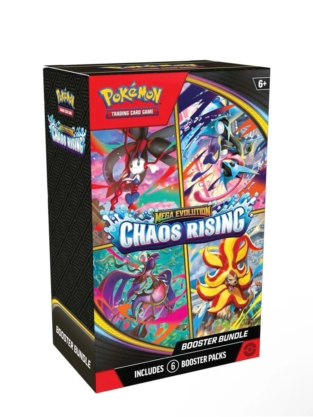 ​Pokemon Mega Evolution Chaos Rising Booster Bundle 6 Packs Sealed TCG New